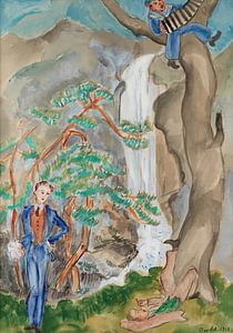Nils Dardel  - Die Brautwerbung ('Matrosenjunge, Hildesborg') (1918)