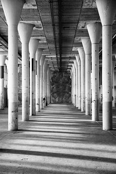 Corridor with pillars by shoott photography