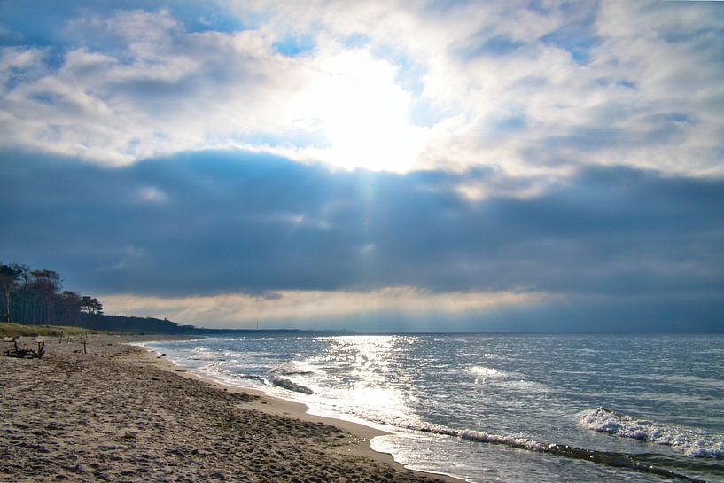 On the sandy beach of the Baltic Sea coast by Martin Köbsch