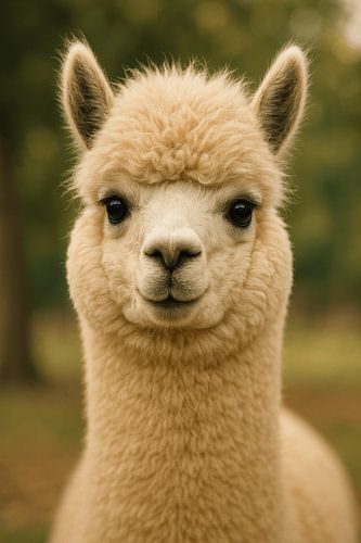 Charmantes Creme Alpaka