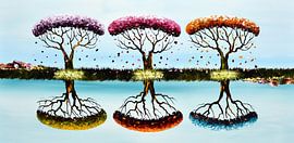 Saisons bleues sur Gena Theheartofart