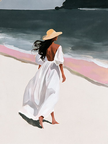A walk by the sea