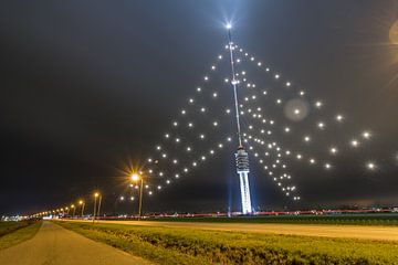 Gerbrandytoren IJsselstein - Kerstmis (Grootste Kerstboom) van Merijn van Schaik