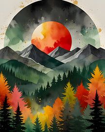 Eclipse au-dessus de la nature sur Kintsugi99