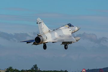 Landende Taiwanese Dassault Mirage 2000-5.