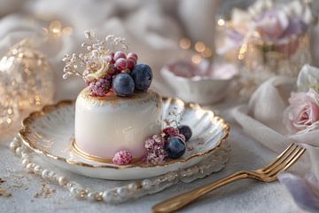 Dessert romantique - Œuvre d'art rêveuse