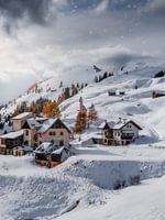 A winter village