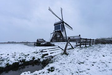 Moulin d'hiver à Zoeterwoude
