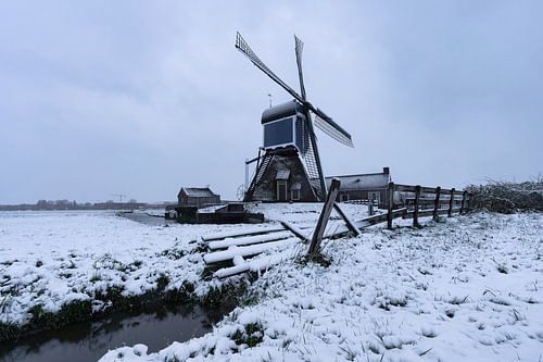 Moulin d'hiver à Zoeterwoude