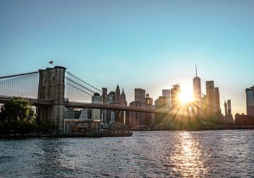 Zonsondergang in New York, Amerika van Patrick Groß