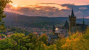 Sonnenuntergang am Schloss Wernrigerode