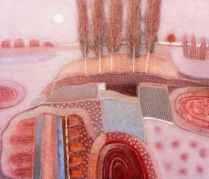 Winter in Aquarellfarben von Rob van Hoek