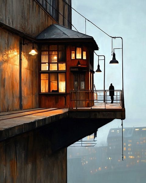 Der Moment des Übergangs von fernlichtsicht