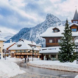 Winter in Oberammergau van Axel Hoffmann