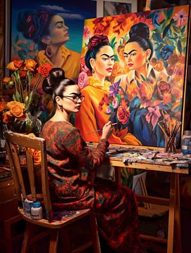 Frida paints Frida by Frank Daske | Foto & Design