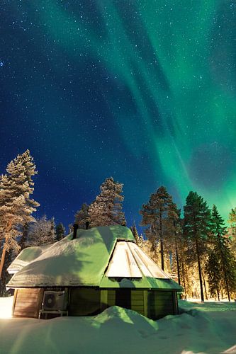 Aurora Borealis over Fins Lapland