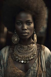 Porträt einer afrikanischen Frau