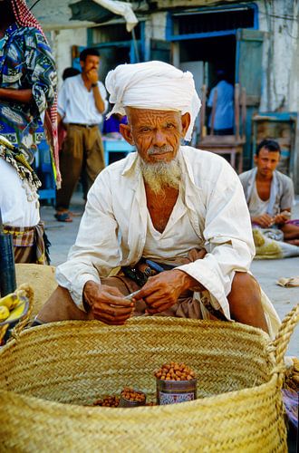 Oude man in Jemen - analoge fotografie!