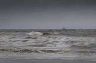 Restless sea at beach post 28 on Texel by Captured Created by Cathleen thumbnail