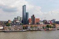 De Maastoren en het Noordereiland in Rotterdam van MS Fotografie | Marc van der Stelt thumbnail