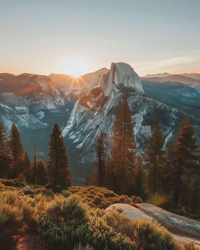 Sunrise in autumn paradise