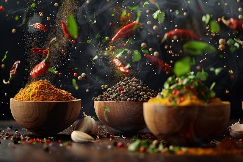 Flying spices - Kitchen by Poster Art Shop