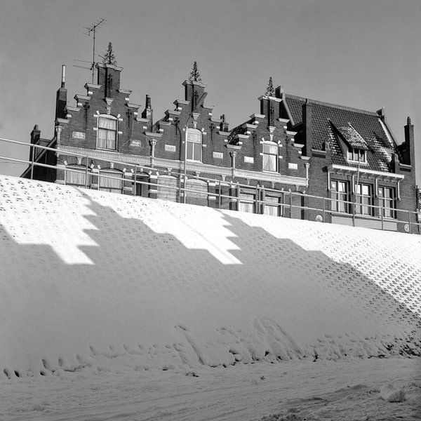 Dordrecht, Groenedijk winter 1969 van Dordrecht van Vroeger