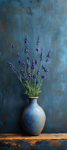 Modern Blue Still Life by Art Whims