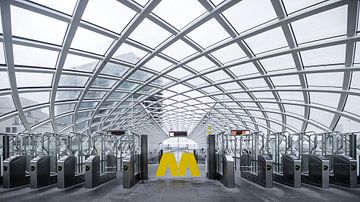 Metrostation in Den Haag von Kayo de Visser