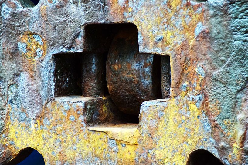 Minimalism Art Photography Rusty Ship Wall by Hendrik-Jan Kornelis