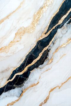 Marmer met gouden strepen - pure elegantie van Poster Art Shop