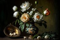 Still life with white flowers. by AVC Art Studio thumbnail