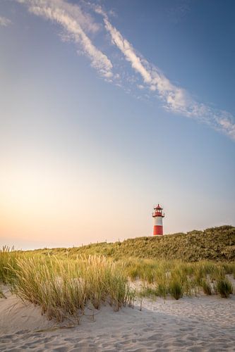 Zonsopgang bij de vuurtoren List-Ost op Sylt