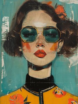 Colourful portrait in warm tones by Carla Van Iersel