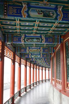 Lange Corridor Kunstwerken Koninklijke Parken Beijing Bocht van Ben Nijhoff