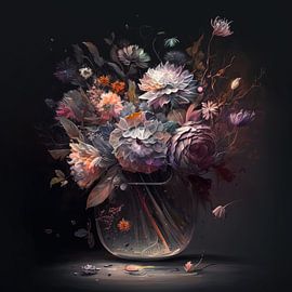 Flower painting No. 010 by ARTEO Paintings