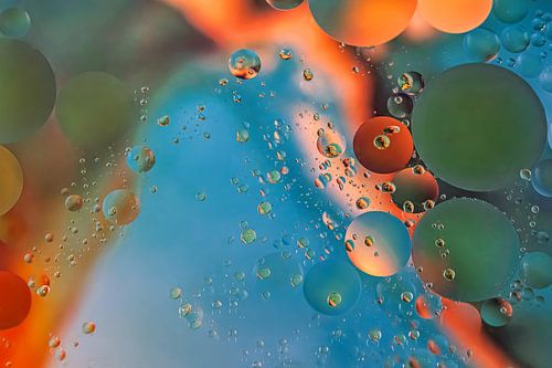 Oil droplets in water
