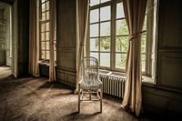 Verlaten chateau Martin Pecheur, Frankrijk