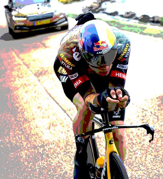 Wout Van Aert Zeitkunst von FreddyFinn