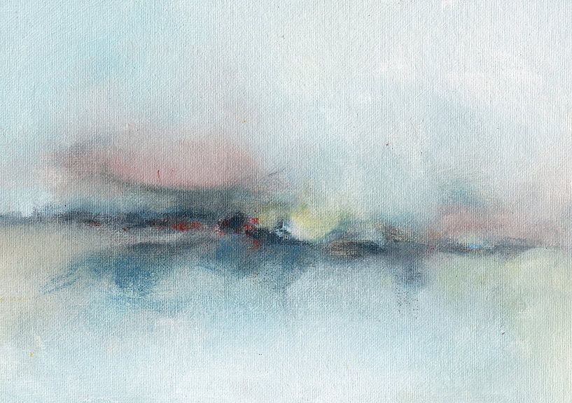 Paysage marin brumeux par Maria Kitano