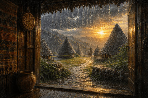 Village de Wae Rebo, Flores (Indonésie) | Récupération des eaux de pluie