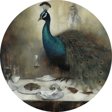 Peacock aan tafel van LidyStuit