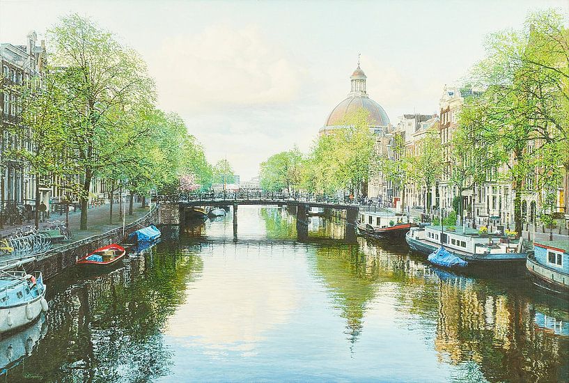 Painting: Amsterdam, Singel by Igor Shterenberg