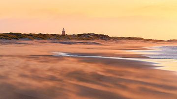 Een stormachtige avond op het Noordzeestrand van Friedhelm Peters