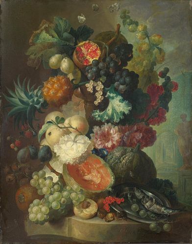 Fruit, Bloemen en een Vis, Jan van Os