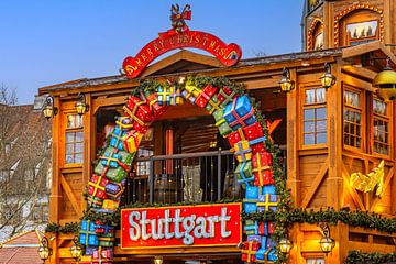 Kerstsfeer in Stuttgart van Photoart-Naegele
