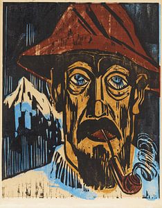 Max Pechstein, Rauchender Schweizer, 1923
