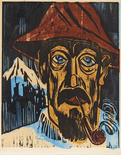 Max Pechstein, Rokende Zwitser, 1923