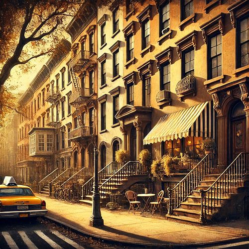Brownstone Magic – New York in het Gouden Uur