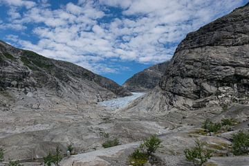 indrukwekkend berglandschap bij Nigardsbreen gletsjer